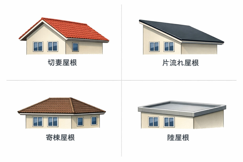 屋根はどう選ぶ？屋根の形と性能について