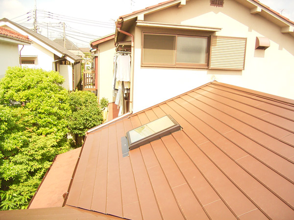 耐震リフォーム・瓦からガルバリウム鋼板屋根へ　東京都杉並区
