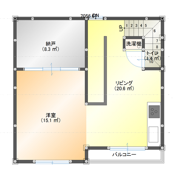 15坪の3階建て狭小住宅の間取りプラン ４ldk 中央区 中央区の狭小住宅 リフォーム 店舗改装なら則武工務店 港区 品川区