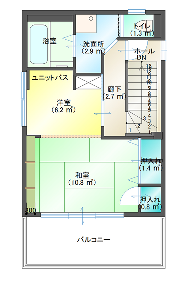 13坪の狭小住宅の間取りプラン 長方形の土地を活かしたガレージハウス 台東区 中央区の狭小住宅 リフォーム 店舗改装なら則武工務店 港区 品川区