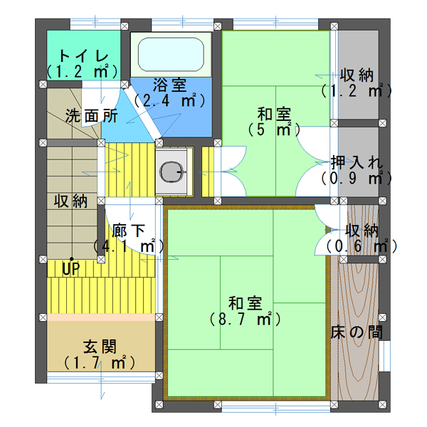 10坪の4ldkの間取り 2階リビングの狭小3階建て住宅 中央区 中央区の狭小住宅 リフォーム 店舗改装なら則武工務店 港区 品川区