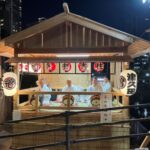 住吉神社大祭　囃子殿づくり