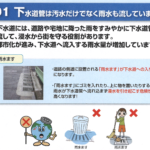 ちょっとした心がけが雨水対策に